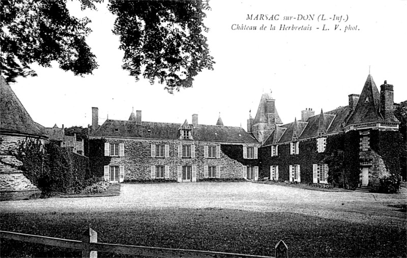 Chteau de la Herbretais  Marsac-sur-Don (anciennement en Bretagne).
