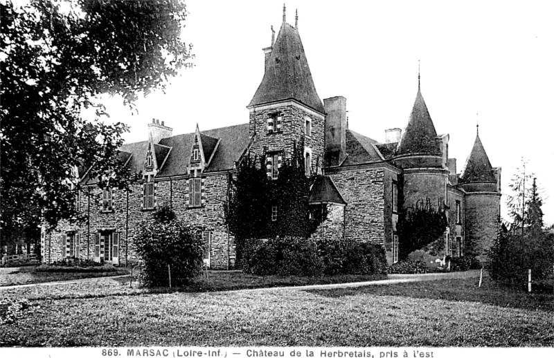 Chteau de la Herbretais  Marsac-sur-Don (anciennement en Bretagne).