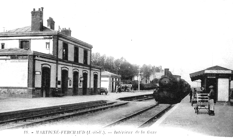 Gare de Martign-Ferchaud (Bretagne).