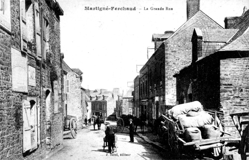 Ville de Martign-Ferchaud (Bretagne).