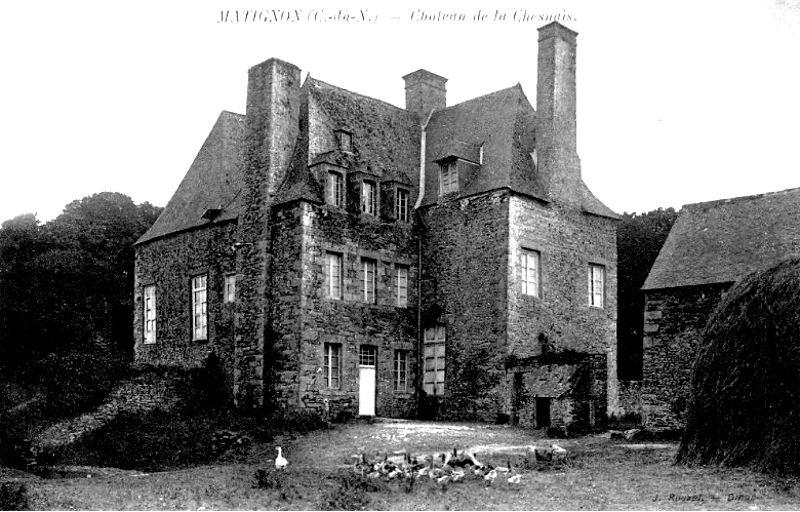 Ville de Matignon (Bretagne) : chteau de Chesnais.