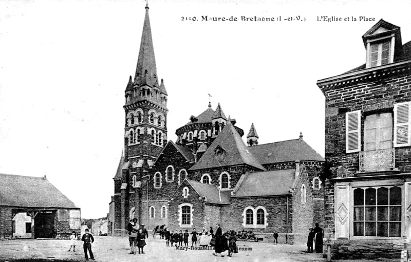 Eglise de Maure-de-Bretagne (Bretagne).