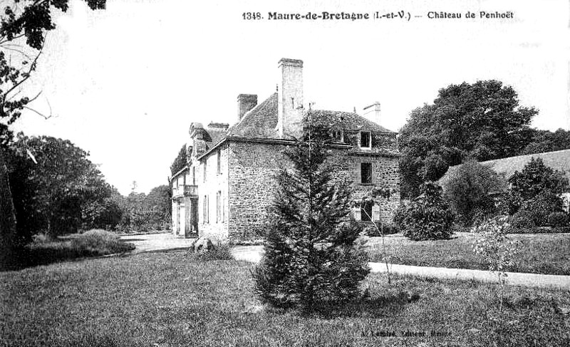 Chteau de Penhot  Maure-de-Bretagne (Bretagne).