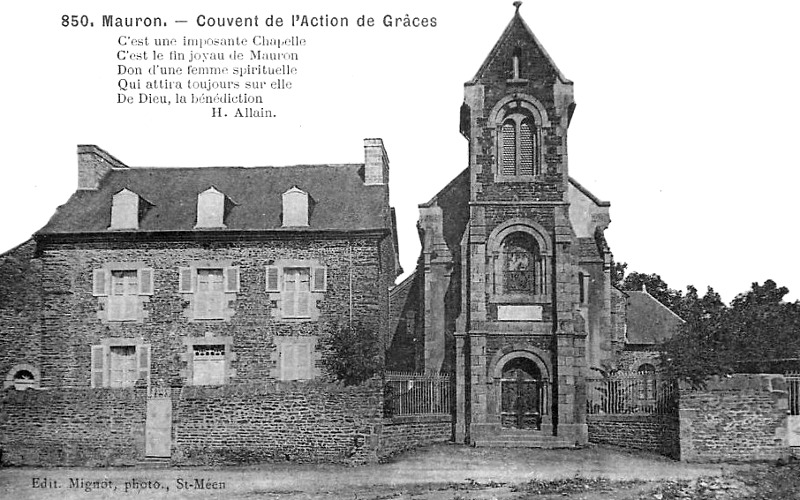 Chapelle de l'Action de Grce  Mauron (Bretagne).