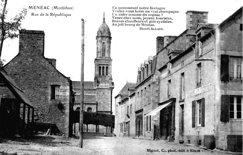 Ville de Mnac (Bretagne).