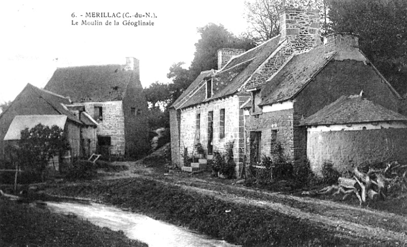 Ville de Mrillac (Bretagne) : le moulin.