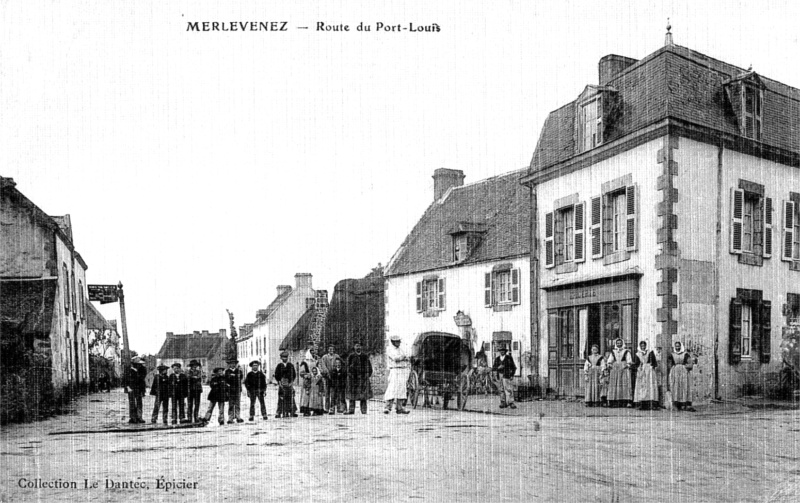 Ville de Merlevenez (Bretagne).