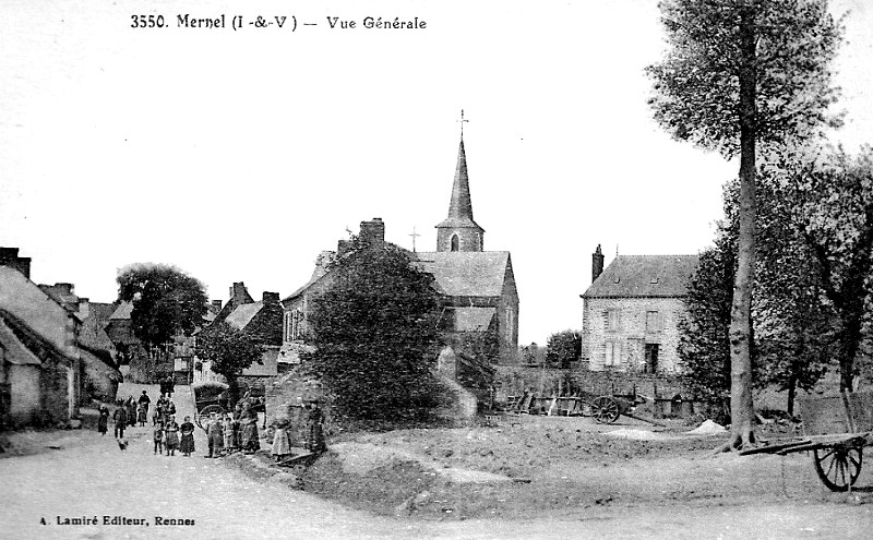 Ville de Mernel (Bretagne).