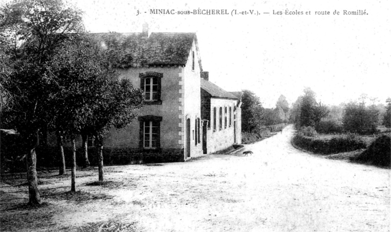 Ville de Miniac-sous-Bcherel (Bretagne).