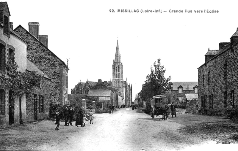 Ville de Missillac (anciennement en Bretagne).