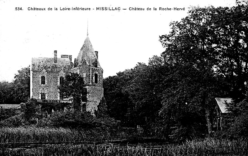 Manoir de la Roche-Herv  Missillac (anciennement en Bretagne).