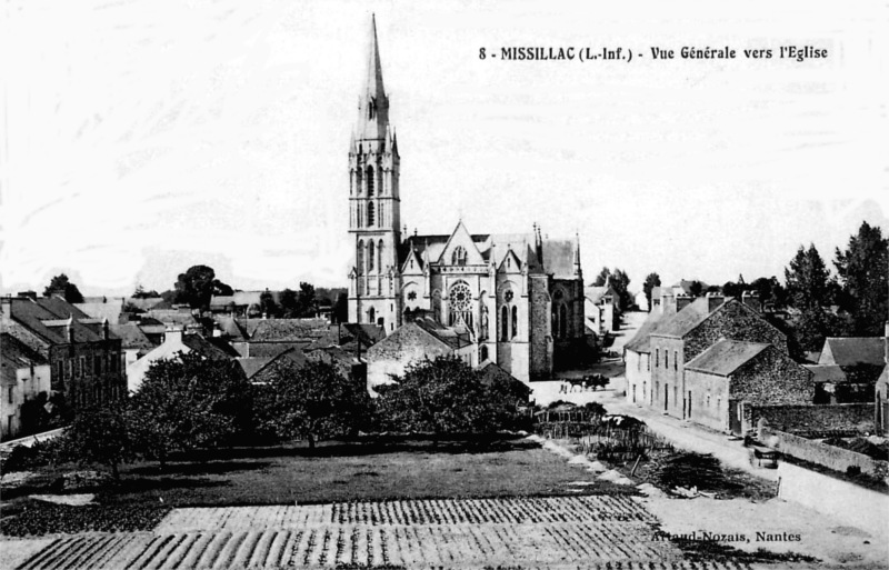 Ville de Missillac (anciennement en Bretagne).