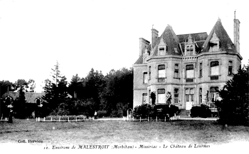 Chteau de Lourmes  Missiriac (Bretagne).