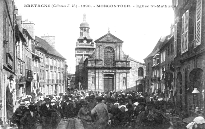 Ville de Moncontour (Bretagne).