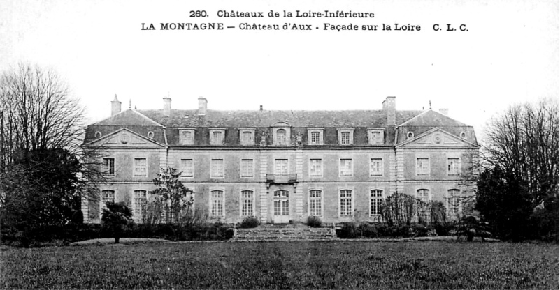 Ville de la Montagne (Loire-Atlantique) : chteau d'Aux.