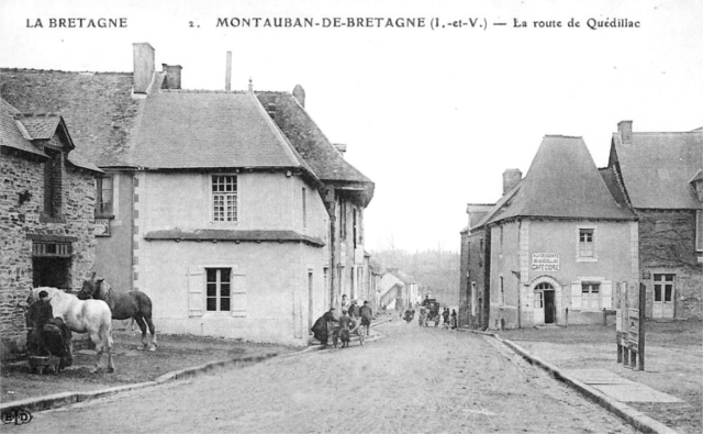 Ville de Montauban-de-Bretagne (Bretagne).