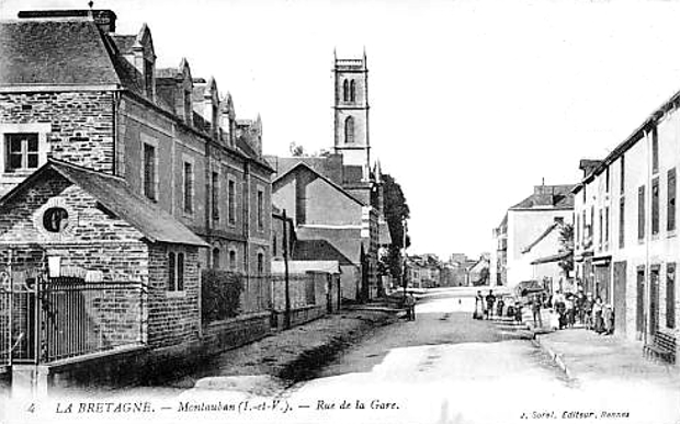 Ville de Montauban-de-Bretagne (Bretagne).