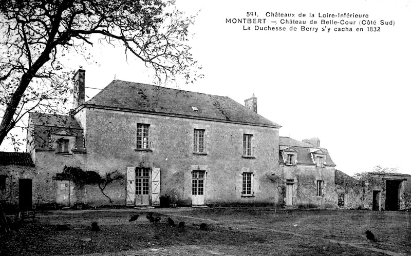 Chteau de Belle-Cour  Montbert (Bretagne).