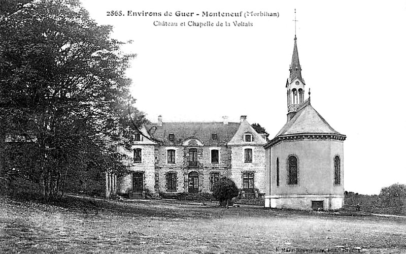 Chteau et Chapelle de la Voltais  Monteneuf (Bretagne).