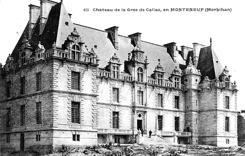 Chteau de la Gre de Callac  Monteneuf (Bretagne).