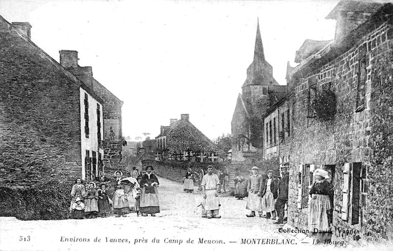 Ville de Monterblanc (Bretagne).