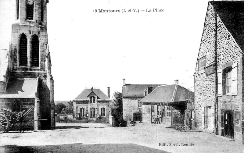 Ville de Montours (Bretagne).