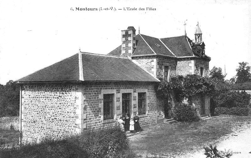 Ville de Montours (Bretagne).