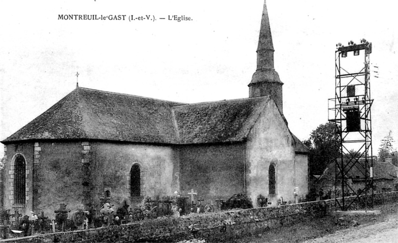 Eglise de Montreuil-le-Gast (Bretagne).