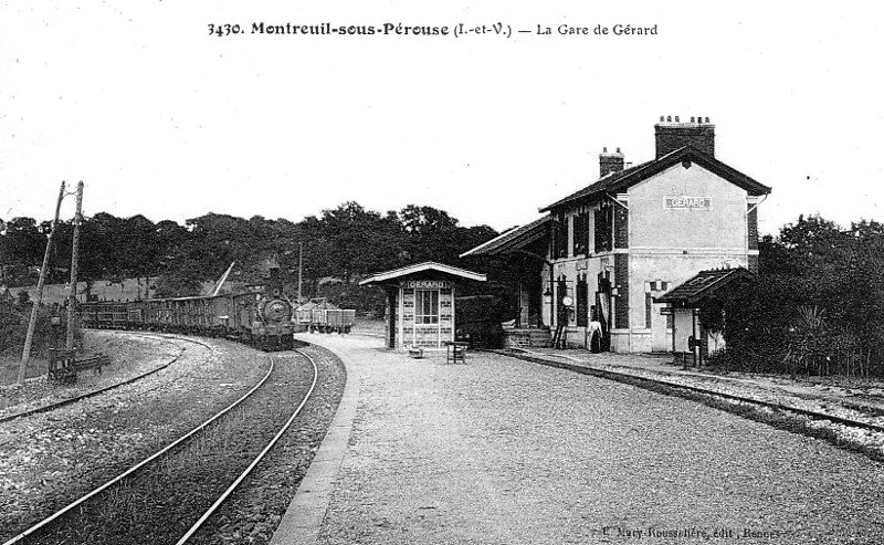 Ville de Montreuil-sous-Prouse (Bretagne).