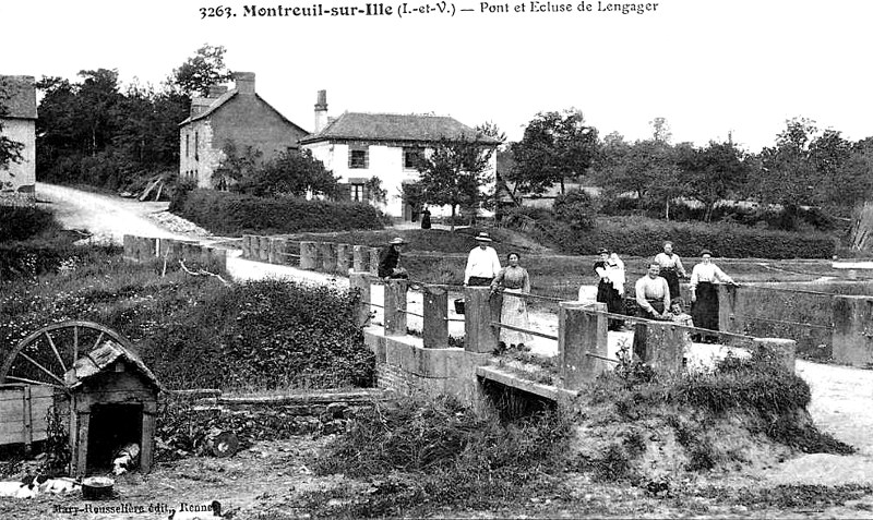 Ecluse de Montreuil-sur-Ille (Bretagne).