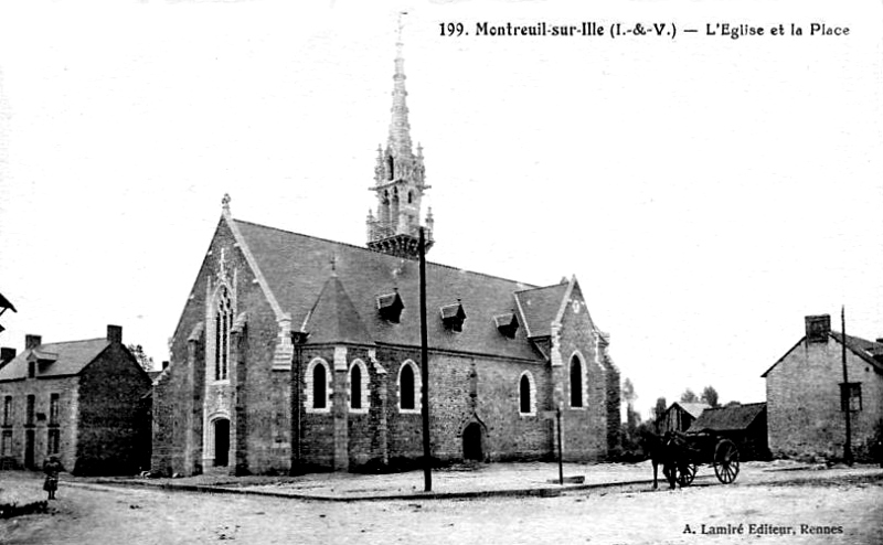 Eglise de Montreuil-sur-Ille (Bretagne).