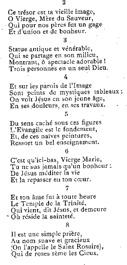 Cantique (part. 2) en l'honneur de Notre-Dame du Mur  Morlaix (Bretagne).