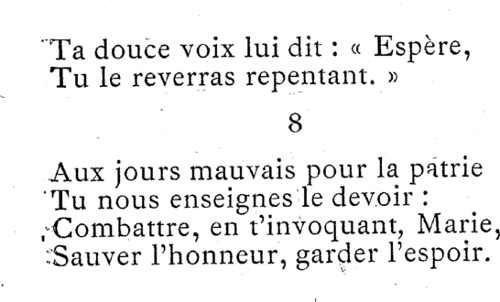 Cantique (part. 8) en l'honneur de Notre-Dame du Mur  Morlaix (Bretagne).