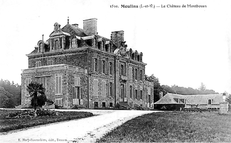 Chteau de Montbouan  Moulins (Bretagne).