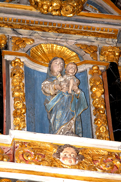 Mr-de-Bretagne : statue du matre-autel de la chapelle Sainte-Suzanne