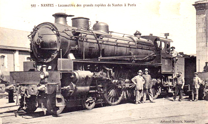 Nantes - Locomotive Nantes vers Paris
