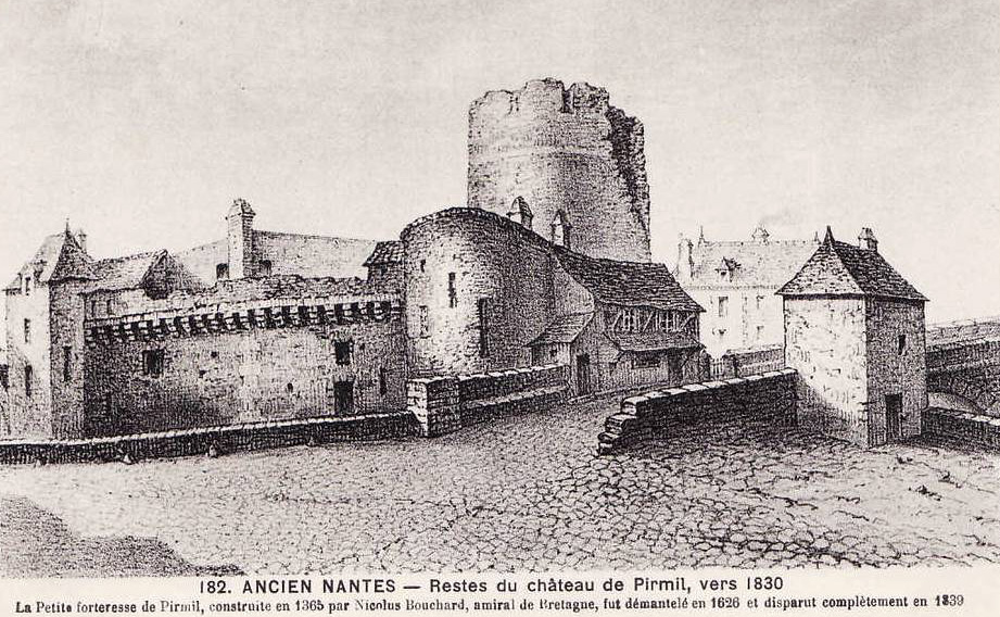 Nantes : les restes du chteau de Pirmil