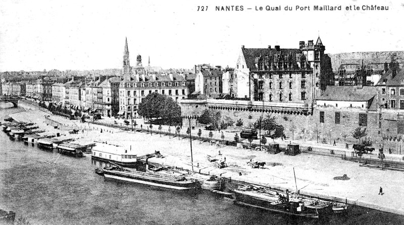 Nantes : le quai et port Maillard.