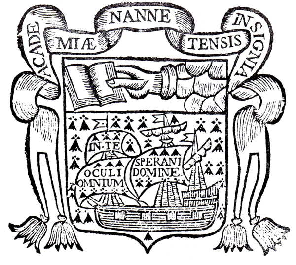 Armes de l'Universit de Nantes (Facult de Thologie) en 1713