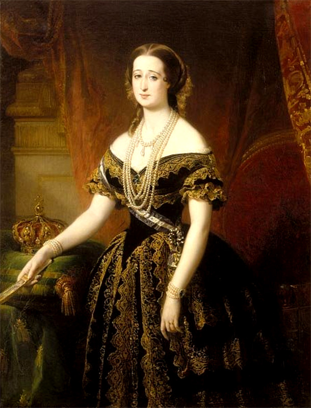 L'impératrice Eugénie, épouse de Napoléon III. 