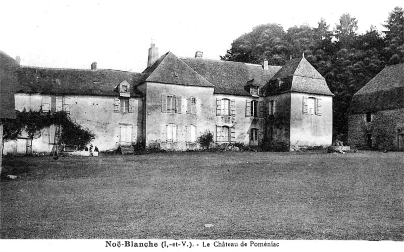 Chteau de Pomniac  La No-Blanche (Bretagne).