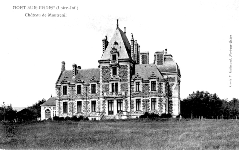 Chteau de Montreuil  Nort-sur-Erdre (anciennement en Bretagne).