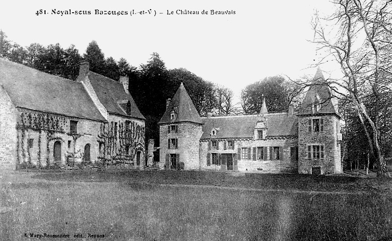 Chteau de Beauvais  Noyal-sous-Bazouges (Bretagne).