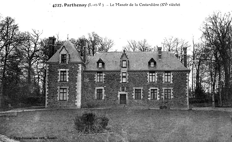 Manoir de Costardire  Parthenay-de-Bretagne (Bretagne).