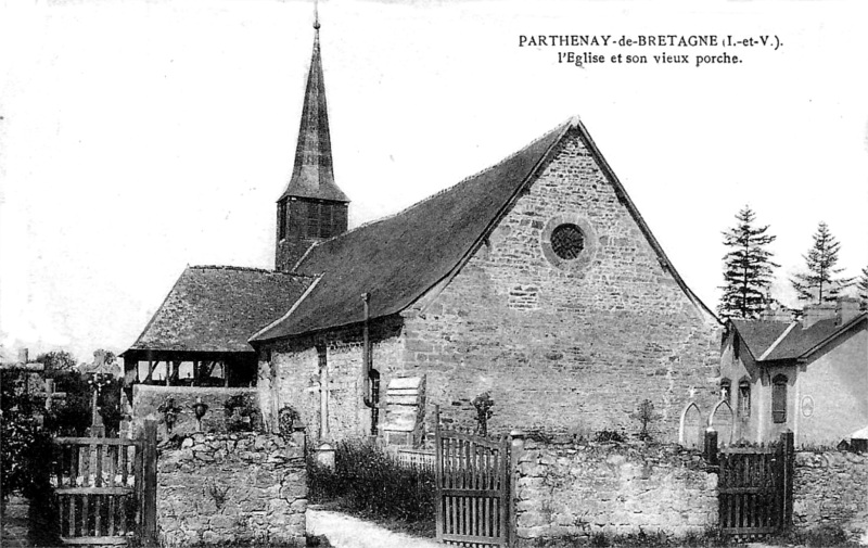 Eglise de Parthenay-de-Bretagne (Bretagne).