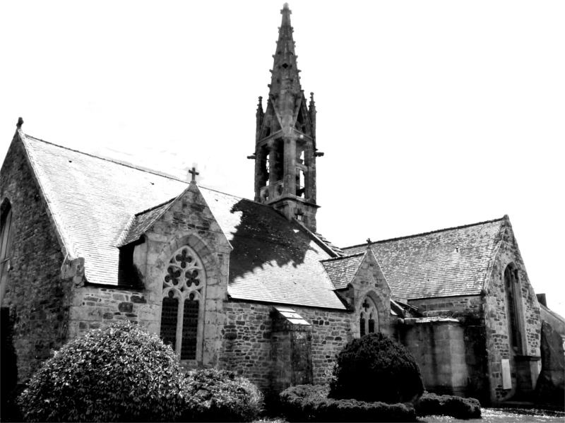 Eglise de la ville de Peumerit (Bretagne).