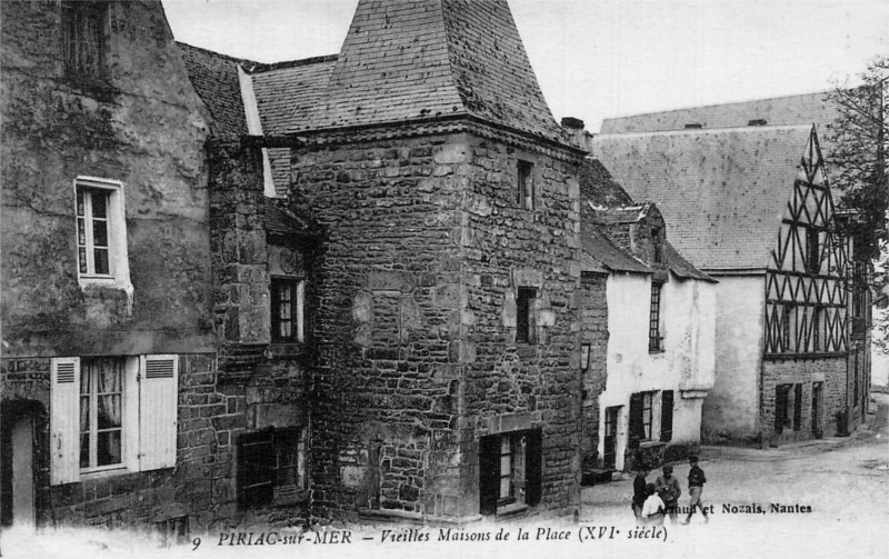 Vieilles maisons  Piriac-sur-Mer (anciennement en Bretagne).