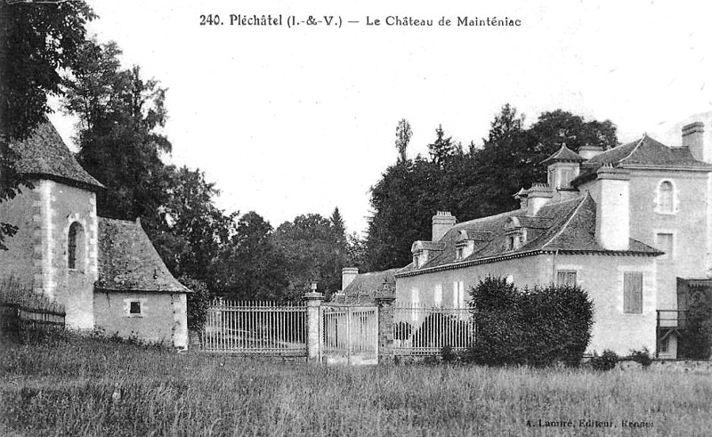 Chteau de Maintniac  Plchtel (Bretagne).