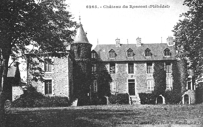 Plhdel (Bretagne) : chteau du Roscoat.