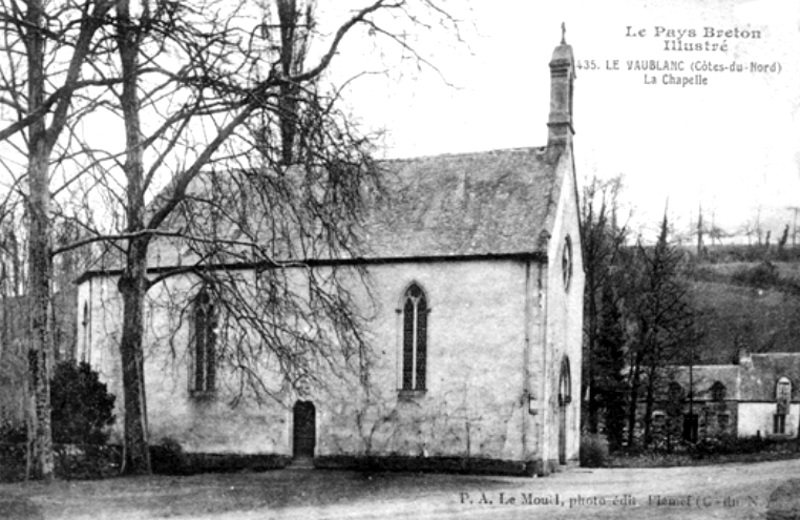Ville de Plmet (Bretagne) : chapelle de Vaublanc..
